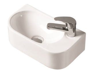 Раковина накладная SantiLine SL-2014L 40см левая белый